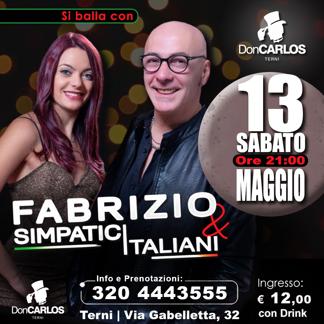 SABATO 13 MAGGIO